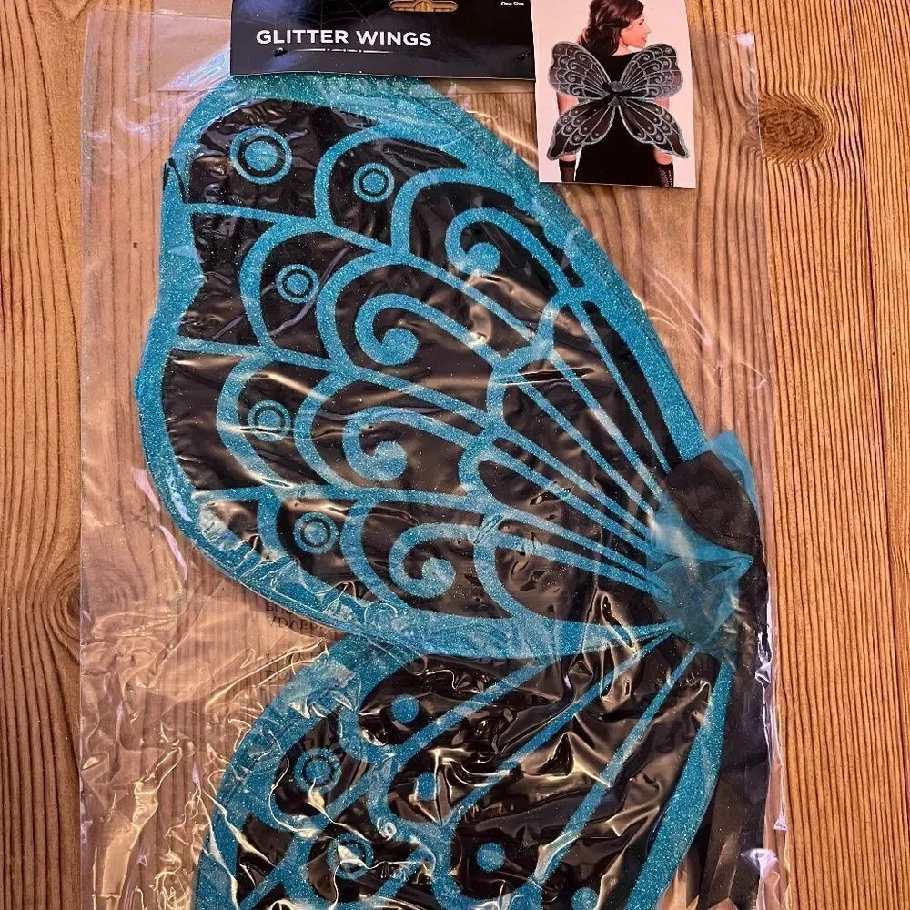 NEW Teal Wings Halloween Costume Adult or Child
